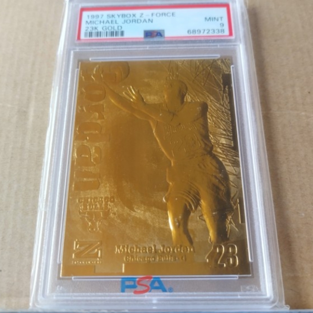 🏀🏆Michael Jordan "Skybox Z-Force 23K Solid Gold Insert" Slab🏆🏀 - Picture 5 of 7